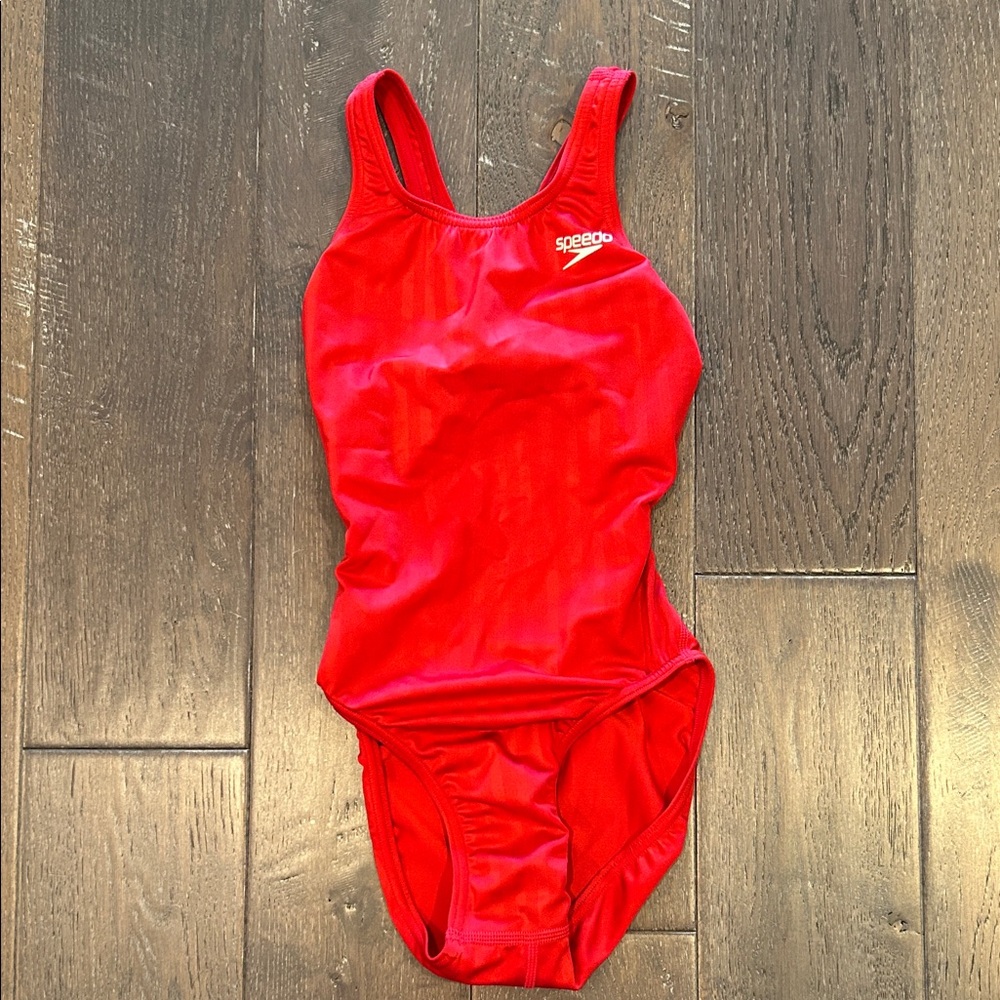 Speedo Bright Red Aquablade Swimsuit